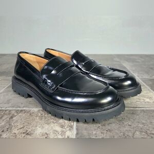 THURSDAY BOOT CO THE PENNY LEATHER LOAFERS.